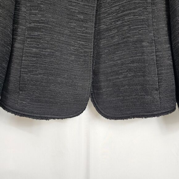 Eileen Fisher Open Front Tweed Jacket in Black - Size S - Picture 7 of 12